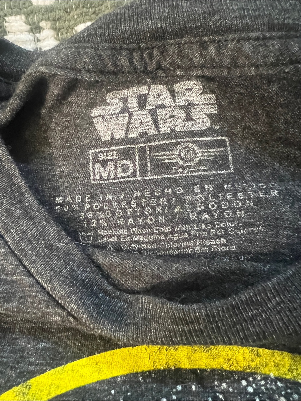 Star Wars Distressed Graphic Tee Gray Retro Style T Shirt Medium - Picture 5 of 6
